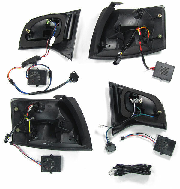 Fanali posteriori a LED + indicatori di direzione a LED neri per Audi A4 Avant
