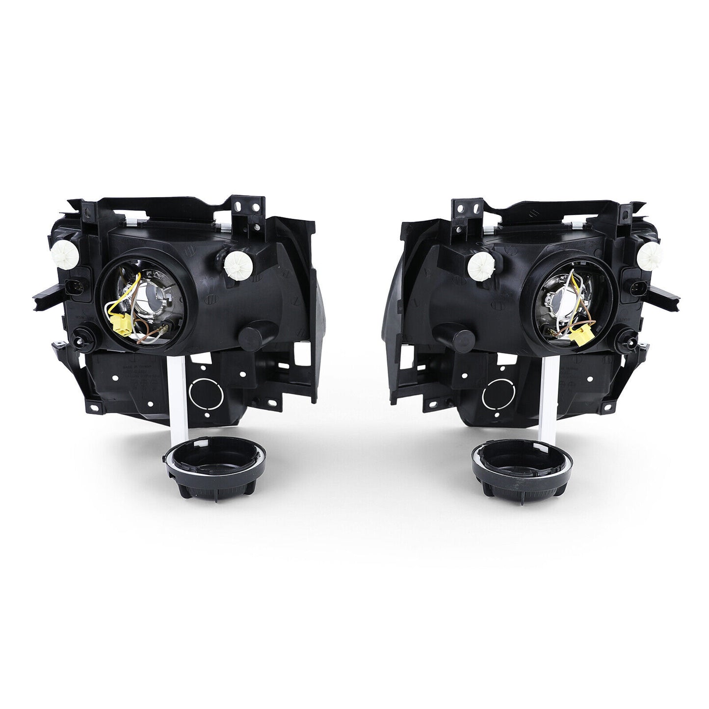 Pair of H4 Black Smoke Headlights for VW Bus T4 Caravelle Multivan 96-03 