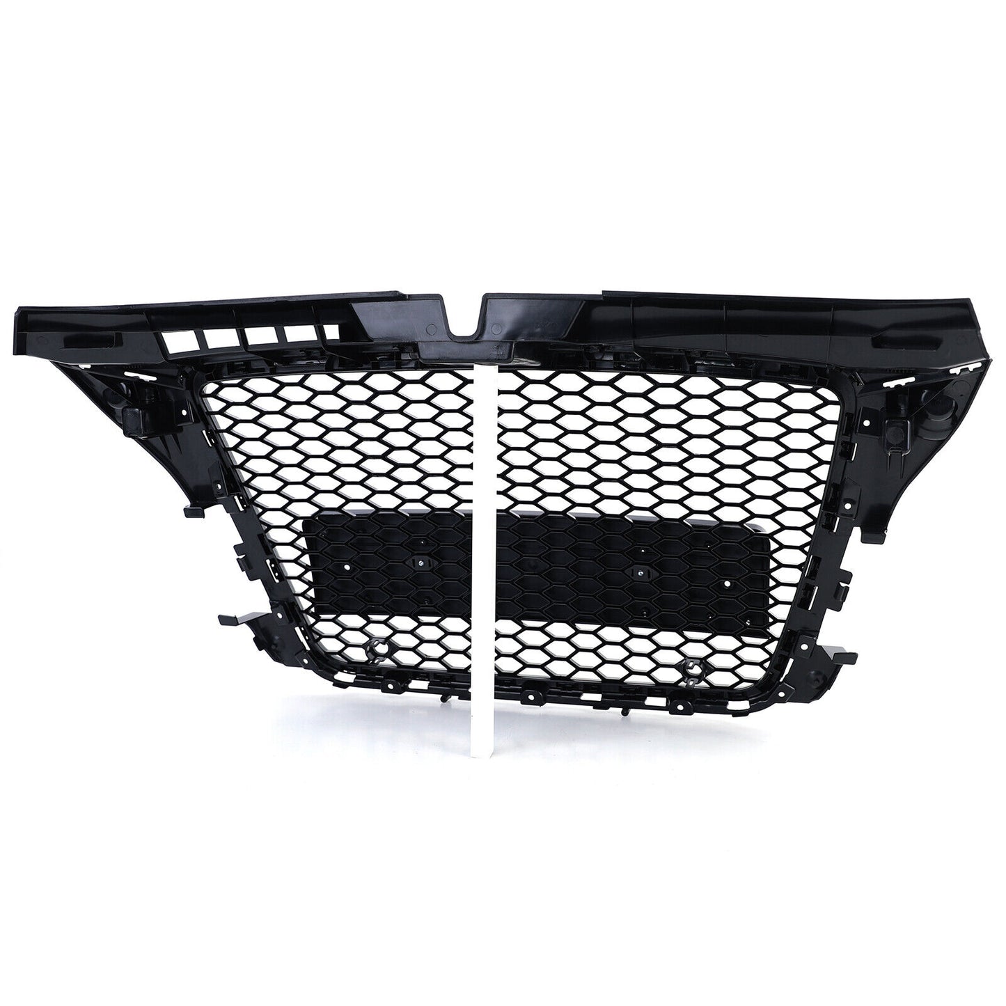 Griglia sportiva a nido d'ape nera lucida senza emblema aftermarket compatibile con Audi A3 8P 08-13