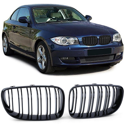 High Performance Double Bar Radiator Grille Fit For BMW E81 E88 LC