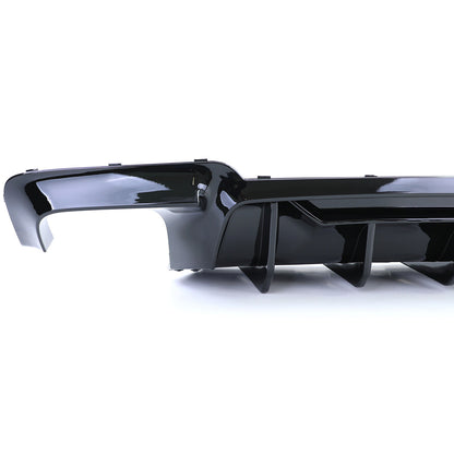 Diffusore posteriore duplex lucido ad alte prestazioni adatto per BMW Serie 5 F10 F11 550i M550d