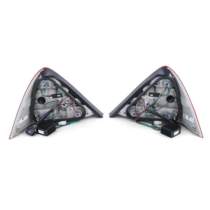 Set fanali posteriori a LED + terza luce stop rosso nero per Mercedes SLK R170