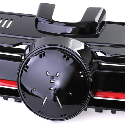 💎Performance Grille Gloss Black with Red Stripe for VW Golf 7 + GTI 12-17💎