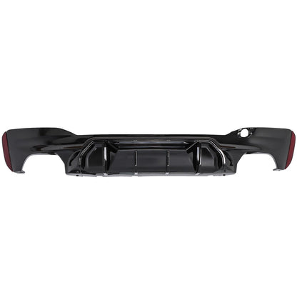 Diffusore posteriore paraurti scarico adatto per BMW G30 G31 Sport tutto nero