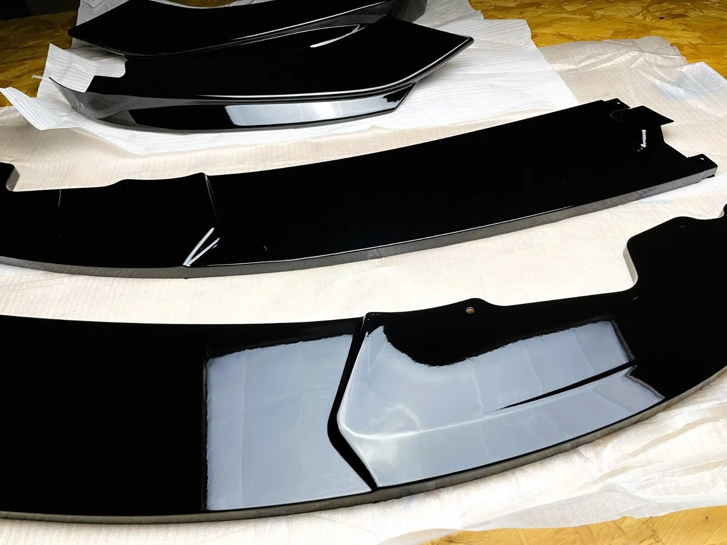 🔥KIT Splitter Nero Lucido Adatto Per BMW Serie 4 F32 F33 F36 M Sport 2013-20🔥