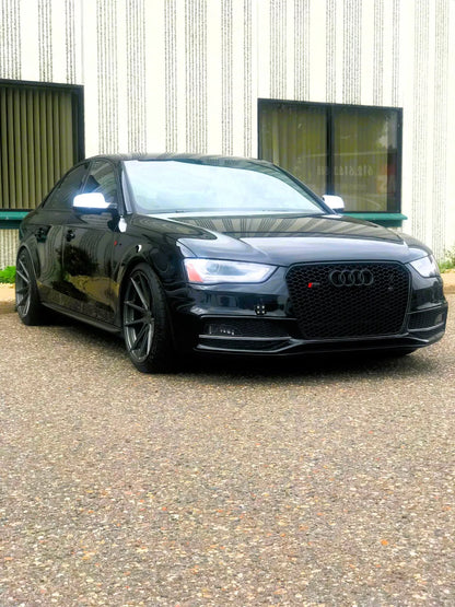 ✨Glossy Black Honeycomb Grille SUITABLE FOR Audi RS4 Style A4 S4 B8.5✨
