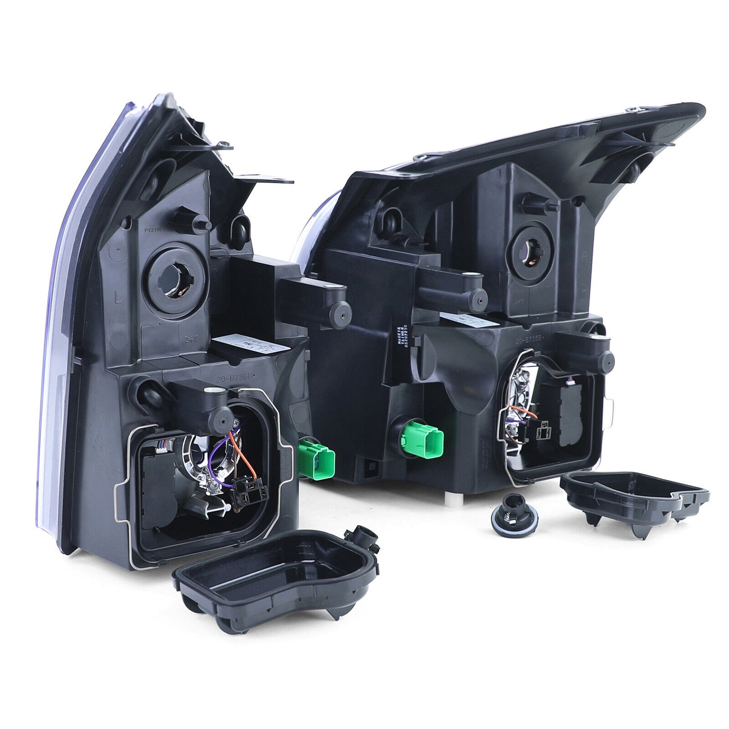 H4 headlights with left right servomotor pair for Ford Transit 06-14-