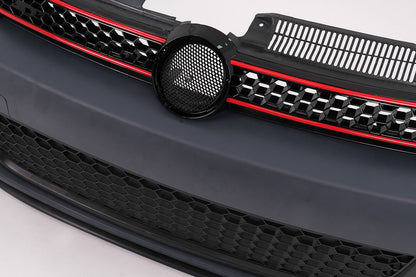 Paraurti anteriore per VW Golf VI 6 08-13 Griglia Fendinebbia GTI Look