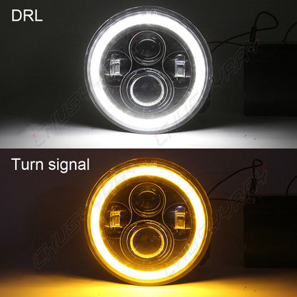 4x 5.75" 5-3/4 Halo LED Headlights Hi/Lo For Chevy Chevelle El Camino Impala 