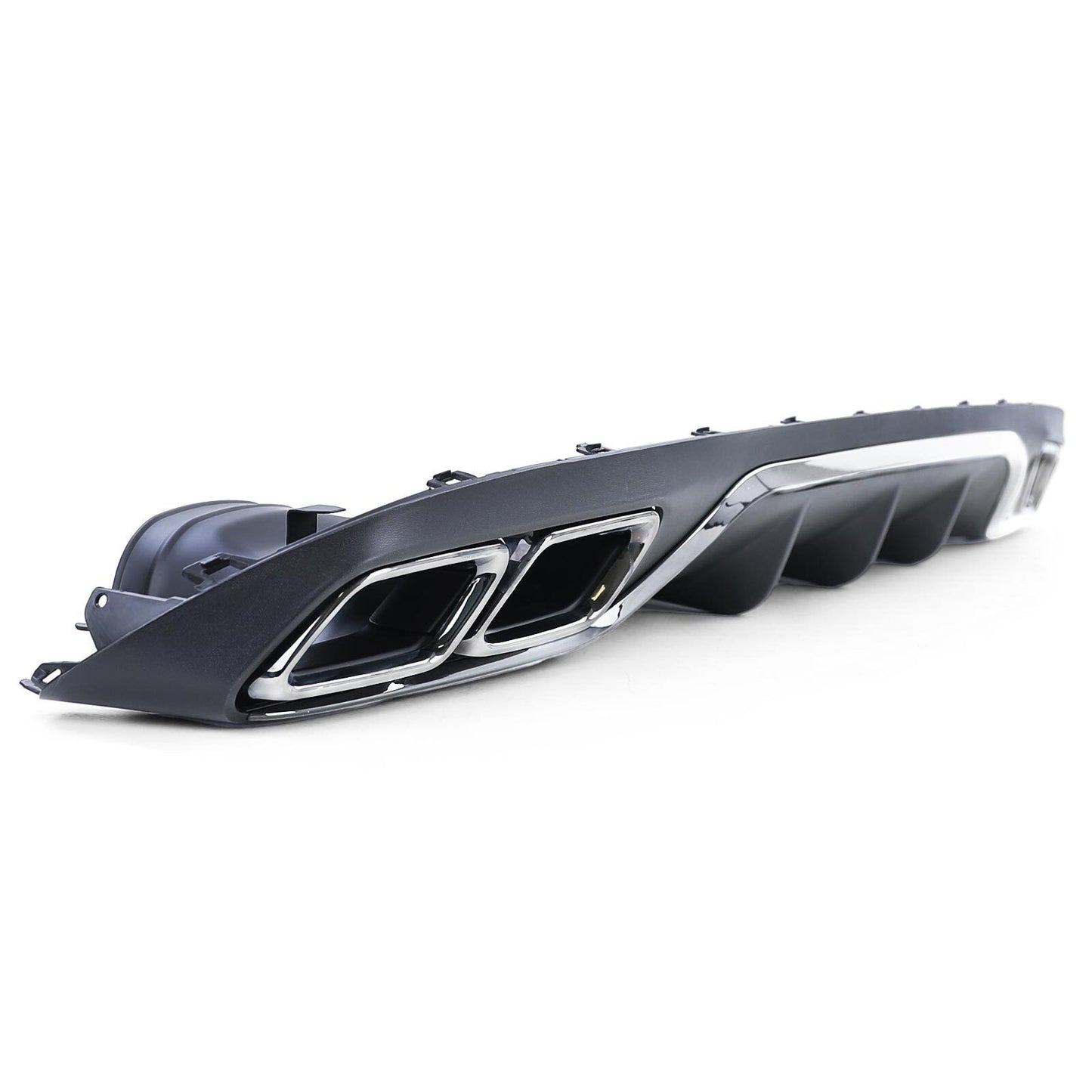 Rear Diffuser with Chrome Exhaust Tips for Mercedes E-Class W213 