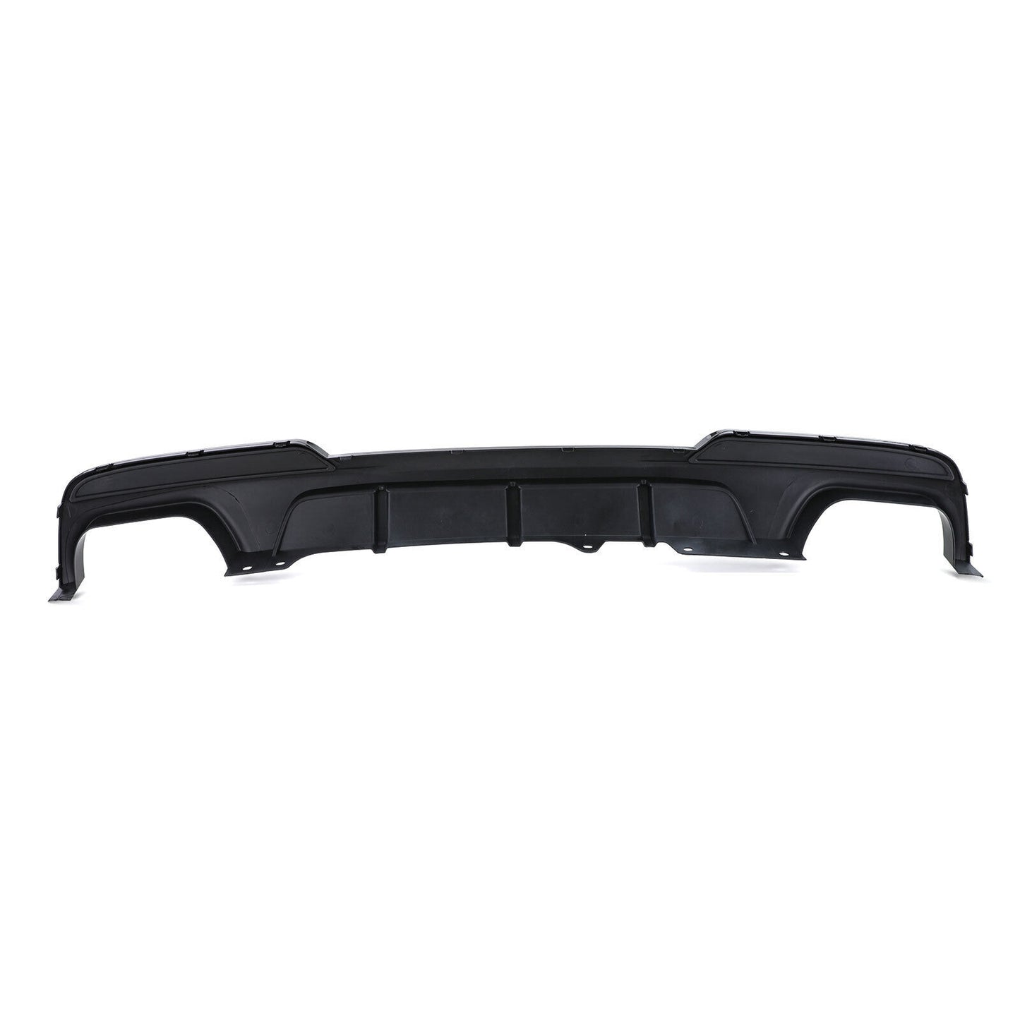 Diffusore Posteriore Lucido+Terminali di Scarico 4 Tubi Performance Look compatibile per BMW F10 F11 535