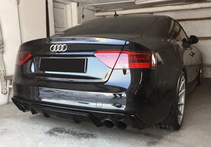 SPOILER PARAURTI POSTERIORE per AUDI A5 8T S-LINE FACELIFT  / DIFFUSORE