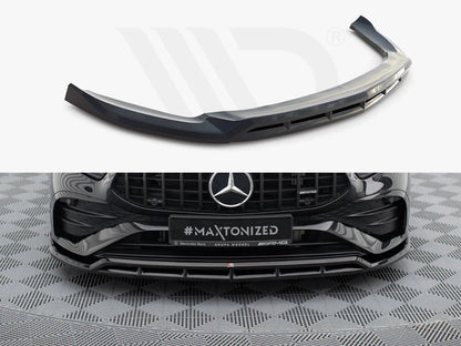 💕 Splitter adatto  per   Mercedes A35 AMG W177 Facelift nero lucido ABS💕
