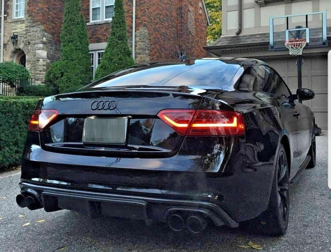 DIFFUSORE ADATTO PER AUDI A5 2007-2011 COUPE STANDARD 2+2 LOOK DTM GREZZO