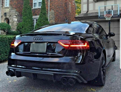 DIFFUSORE ADATTO PER AUDI A5 2007-2011 COUPE STANDARD 2+2 LOOK DTM GREZZO