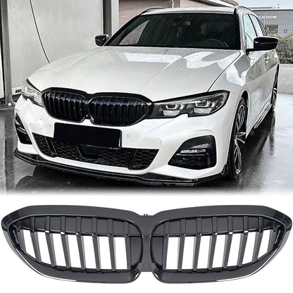 Griglia Reni ponte singolo adatto per BMW Serie 3 G20 G21 berlina Touring pianoforte nero