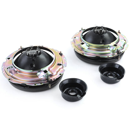 Coppia fari neri scanalati fumo aftermarket compatibile con VW Golf 1 + Cabrio 74-83