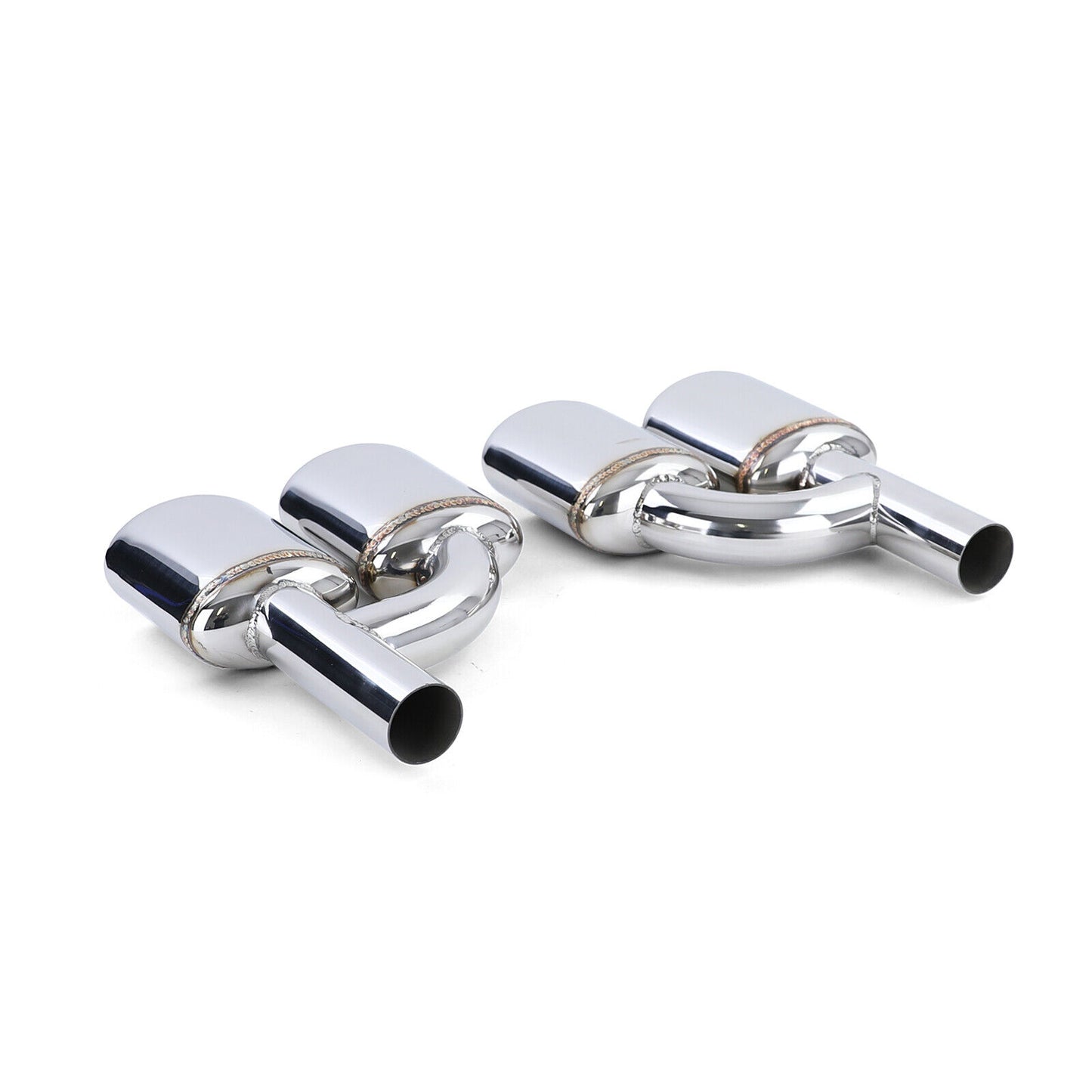 Terminali di scarico sportivi in acciaio inox aftermarket compatibile con Mercedes W204 W211 W164 W166 W221 R230