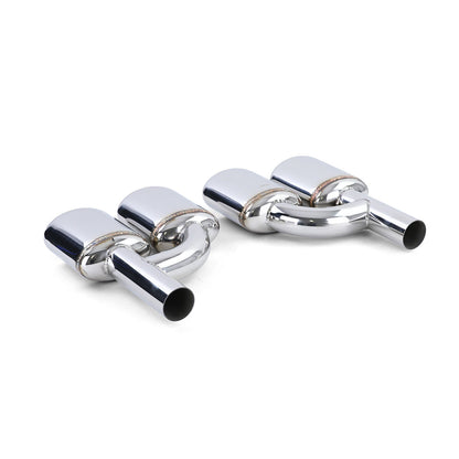 Terminali di scarico sportivi in acciaio inox aftermarket compatibile con Mercedes W204 W211 W164 W166 W221 R230