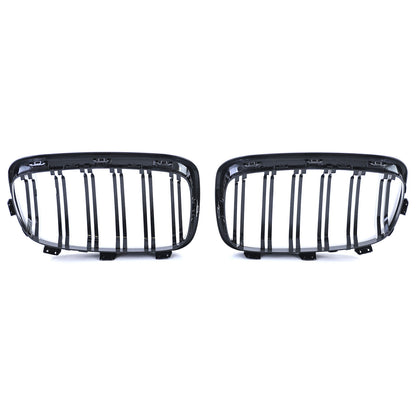 Griglia radiatore sportiva doppia barra performance lucida per BMW Serie 1 F20