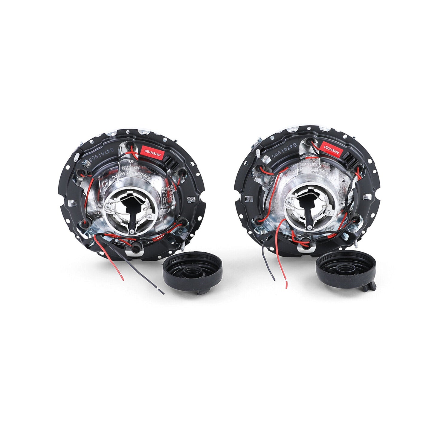 Mirino fari angel eyes in vetro trasparente per VW Caddy I 82-92 + Jetta I 79-84