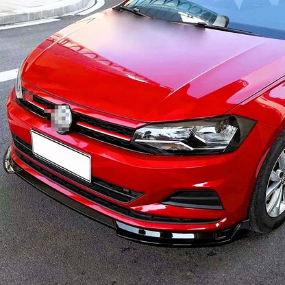 🔥Glossy black splitter suitable for VW Polo MK6 AW GTI R 2018+🔥 
