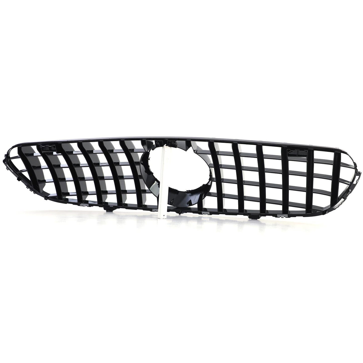 Griglia del radiatore sportiva nera cromata aftermarket compatibile con Mercedes GLC X253 Coupé C253 15-19