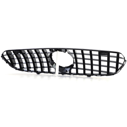 Griglia del radiatore sportiva nera cromata aftermarket compatibile con Mercedes GLC X253 Coupé C253 15-19