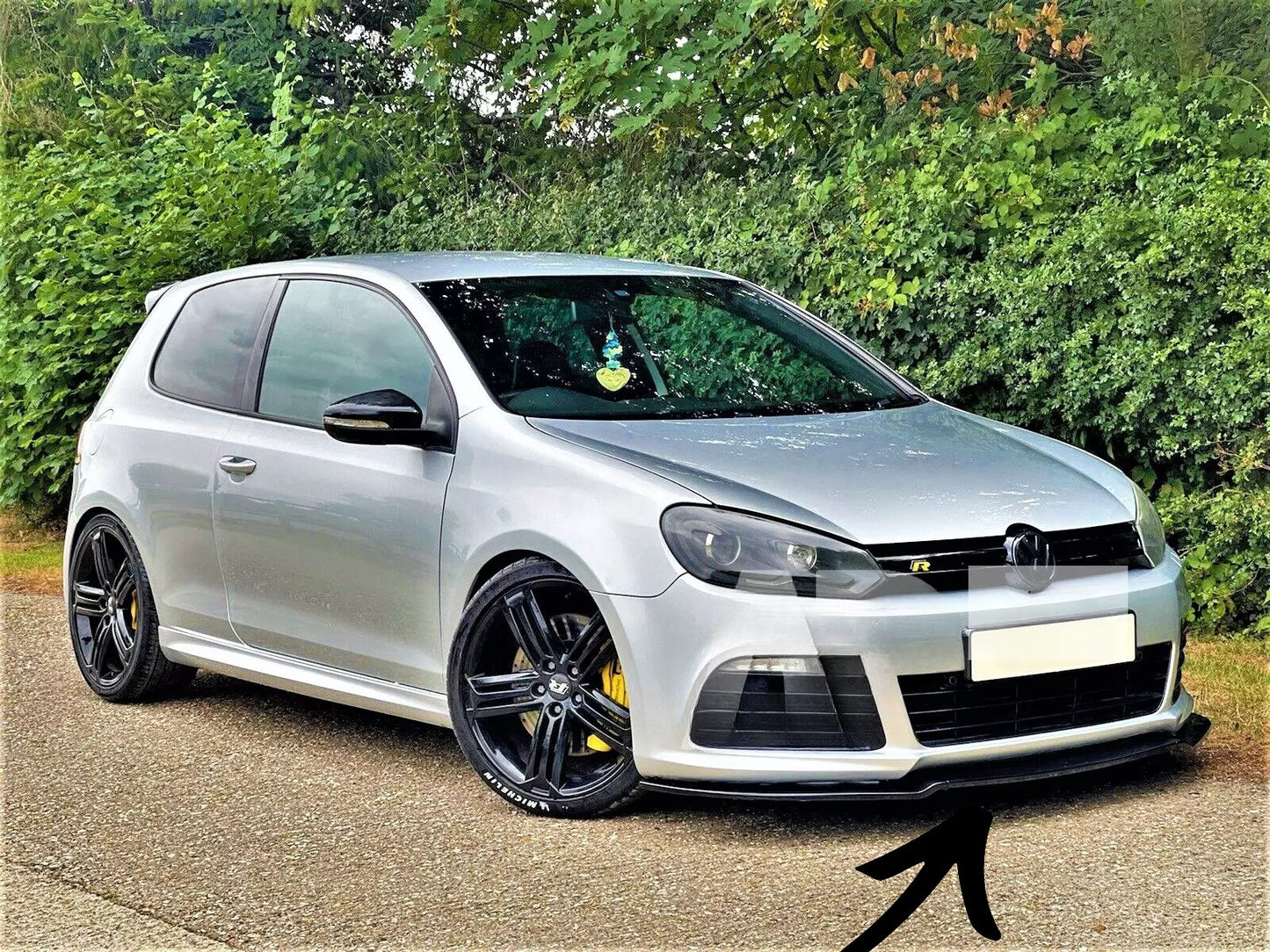 💥Glossy black splitter KIT suitable for VW Golf MK6 R20 R 2008-2013💥