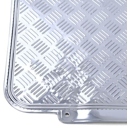 Car Rubber Mats Universal Aluminum Ribbed Plate Look 4 