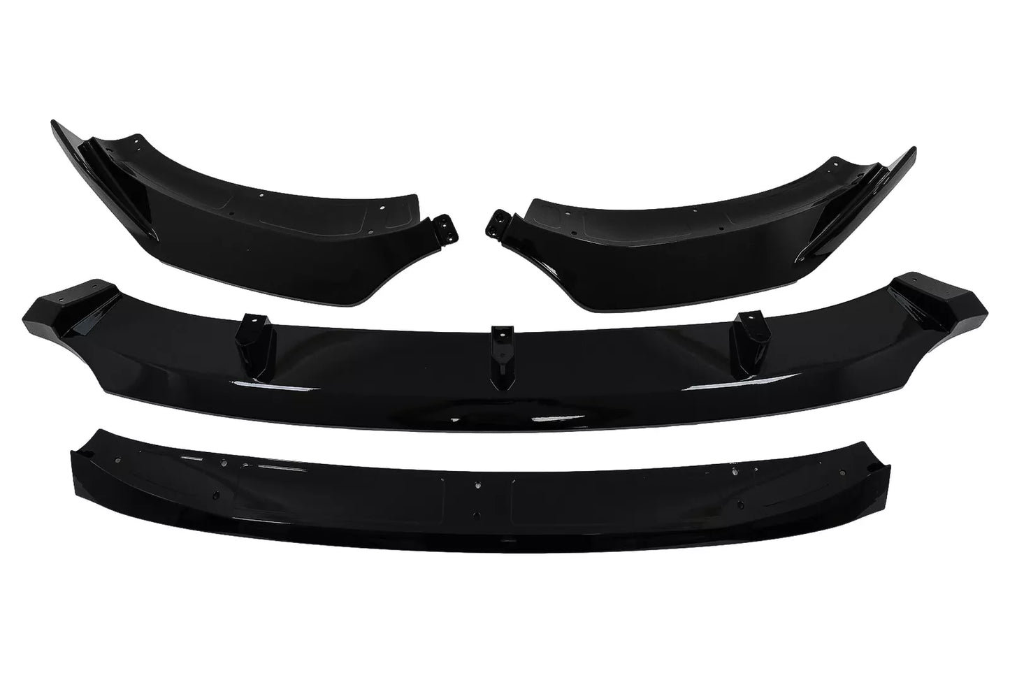 Spoiler paraurti anteriore per BMW X4 G02 X4M 18+ Nero lucido