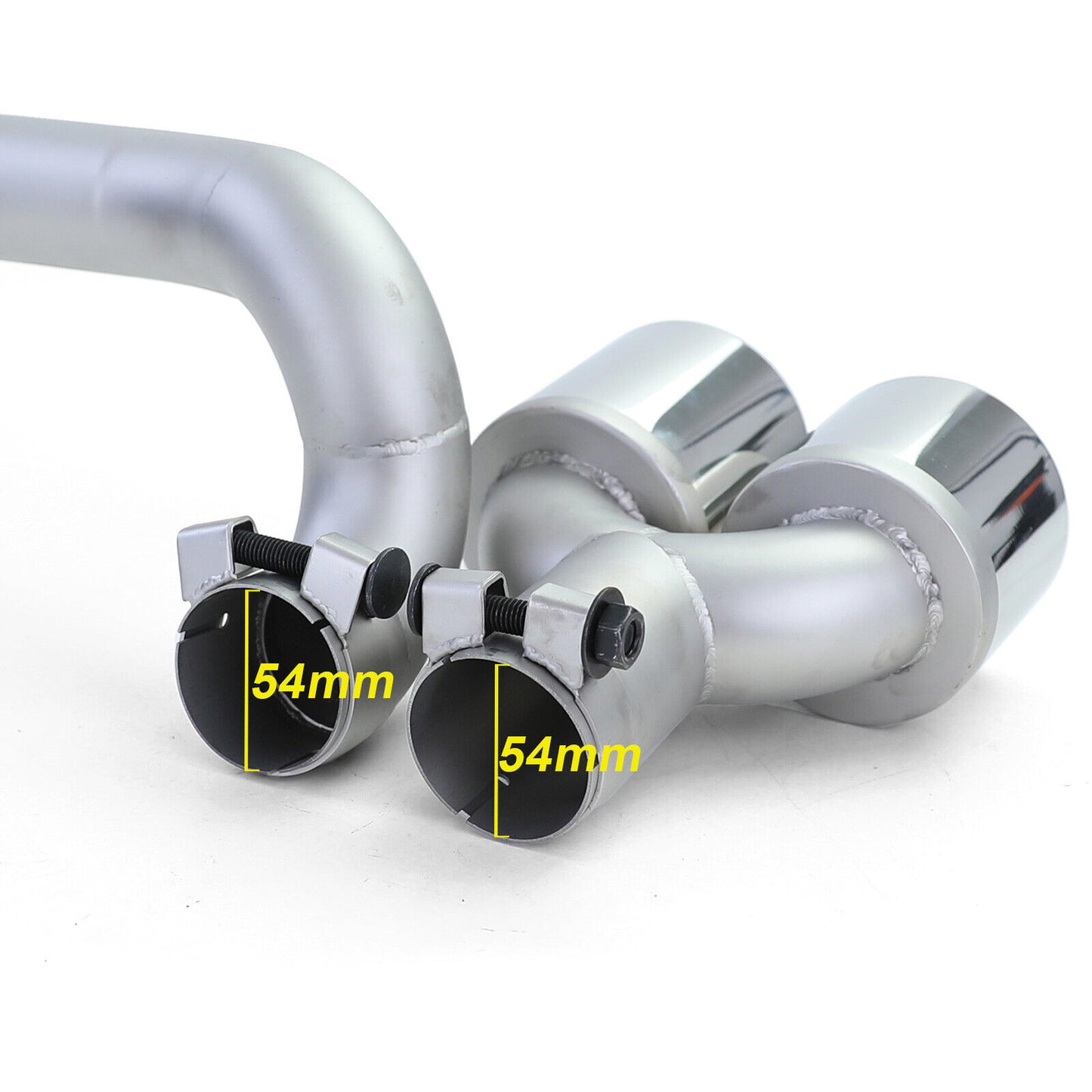 Terminale di scarico Duplex Sport Look Conversion compatibile per BMW F10 F11 520 525 528 530