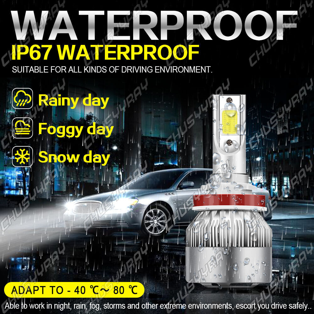 Per Toyota Highlander 2015-2019 6x LED Fari Fendinebbia Lampadine Combo Kit 6000