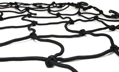 Rete elastica divisoria per bagagliaio con 10 ganci nera 120x150cm universale