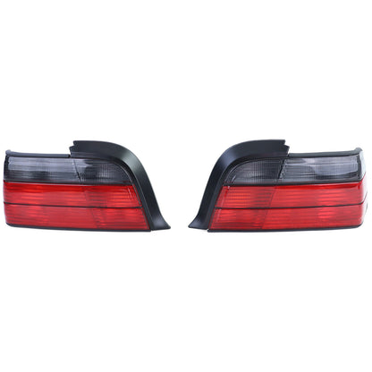 Coppia luci posteriori rosse nere adatte per BMW Serie 3 E36 Coupé Convertible 90-99