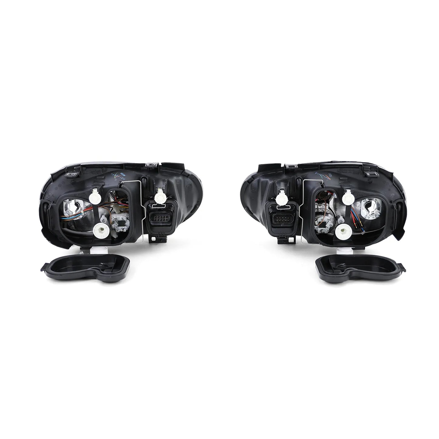 💎Clear Glass Headlight Kit with Black Fog Lamp for VW Golf IV 4 97-03💎