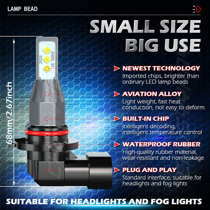 For Lexus IS250 IS350 2006 - 2010 6pc 8000K LED Headlights + Fog Light Bulbs KIT 