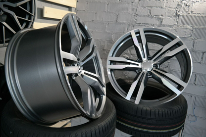 ADATTO per per BMW G30 G20 G22 CERCHI IN LEGA 4x 20 inch 648M Stile 5x112 Grigio