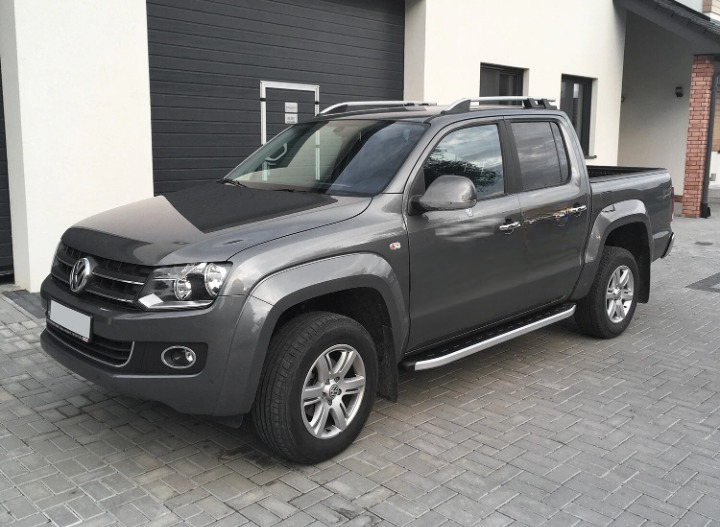 💫ART.3646 Barre portatutto in alluminio argendo per VW Amarok I 2010-2022💫