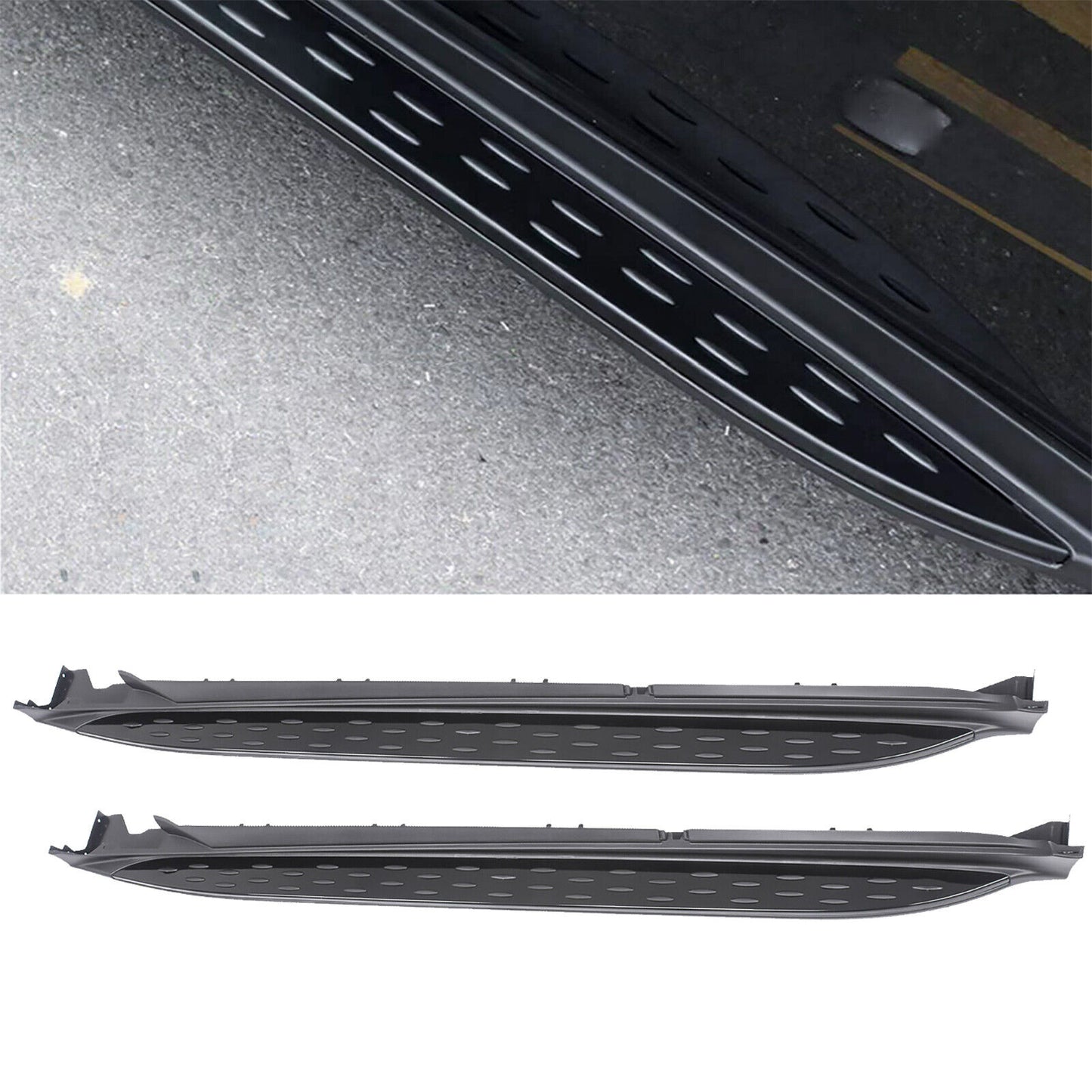 Tapis roulant laterale adatti per Mercedes GLC classe X253 C253 nero