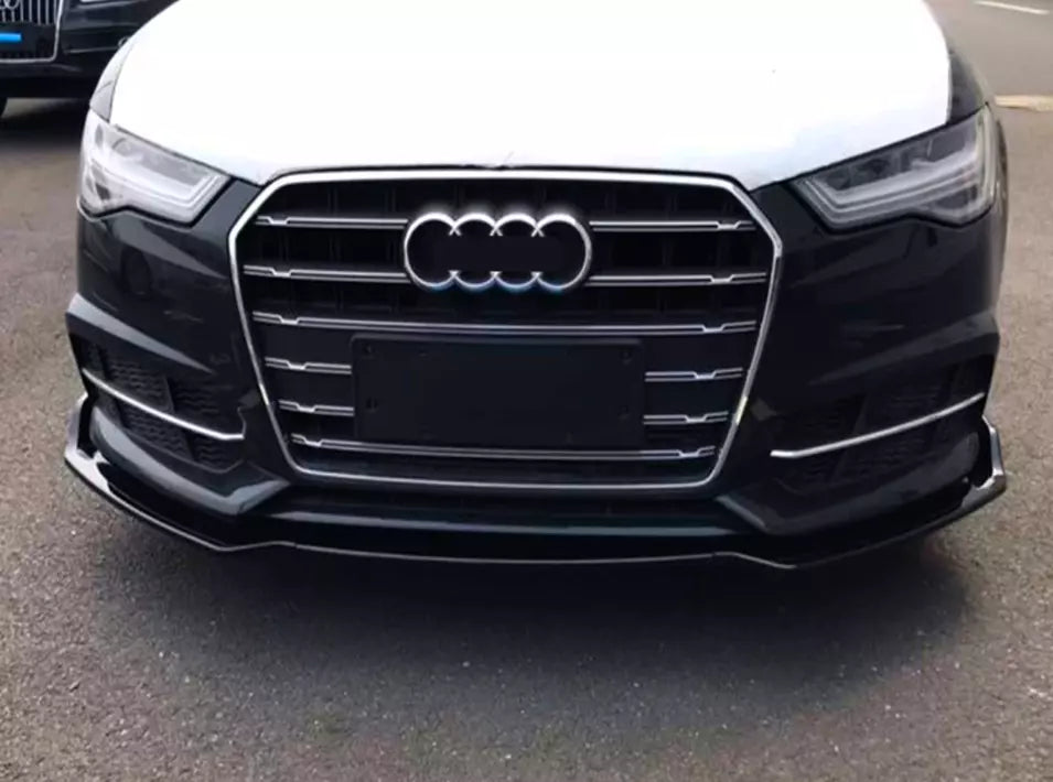 🤩KIT Gloss Black Splitter suitable for Audi A6 S6 S Line C7 16-18🤩 