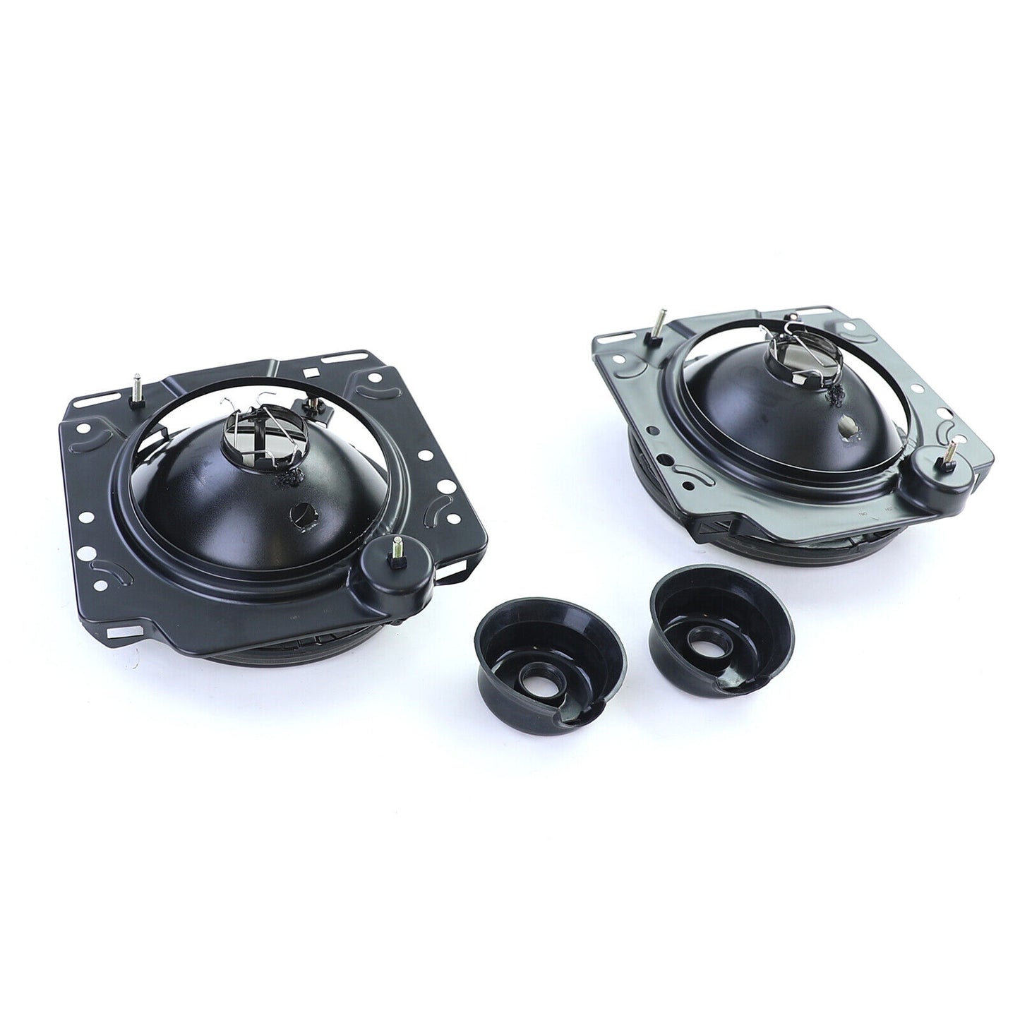 Faro anteriore H4 Nero Fumè scanalato compatibile per VW Golf 2 83-91