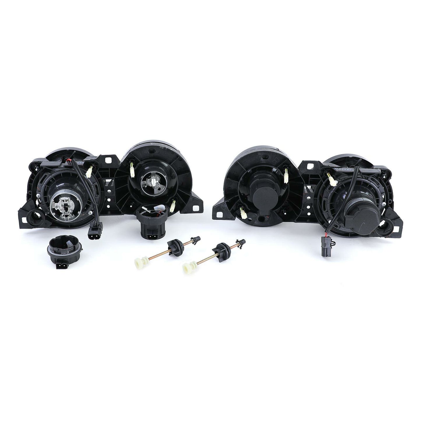 H1 Headlights H1 Pair Black Suitable For BMW 3 Series E30 87-93