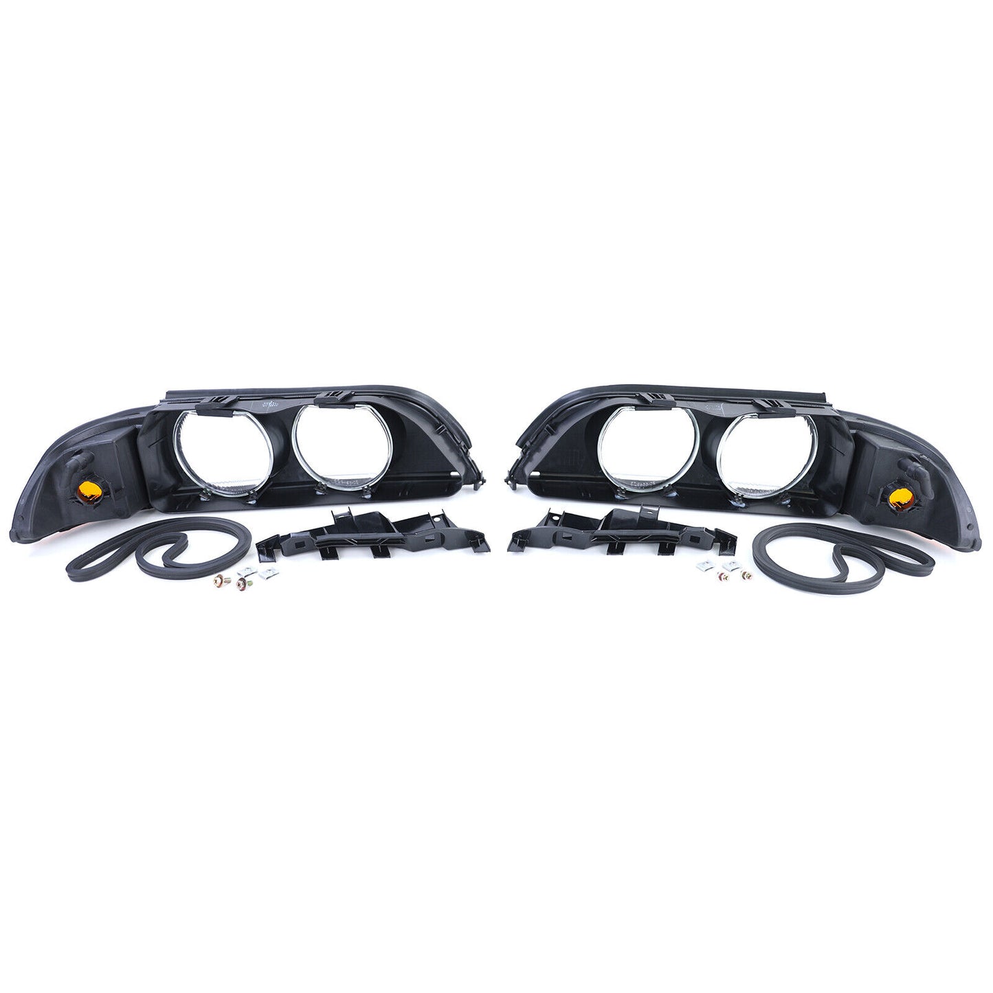 Coppia lenti faro sparse destra sinistra adatta per BMW Serie 5 E39 95-04- AUTOELEGANCERICAMBI