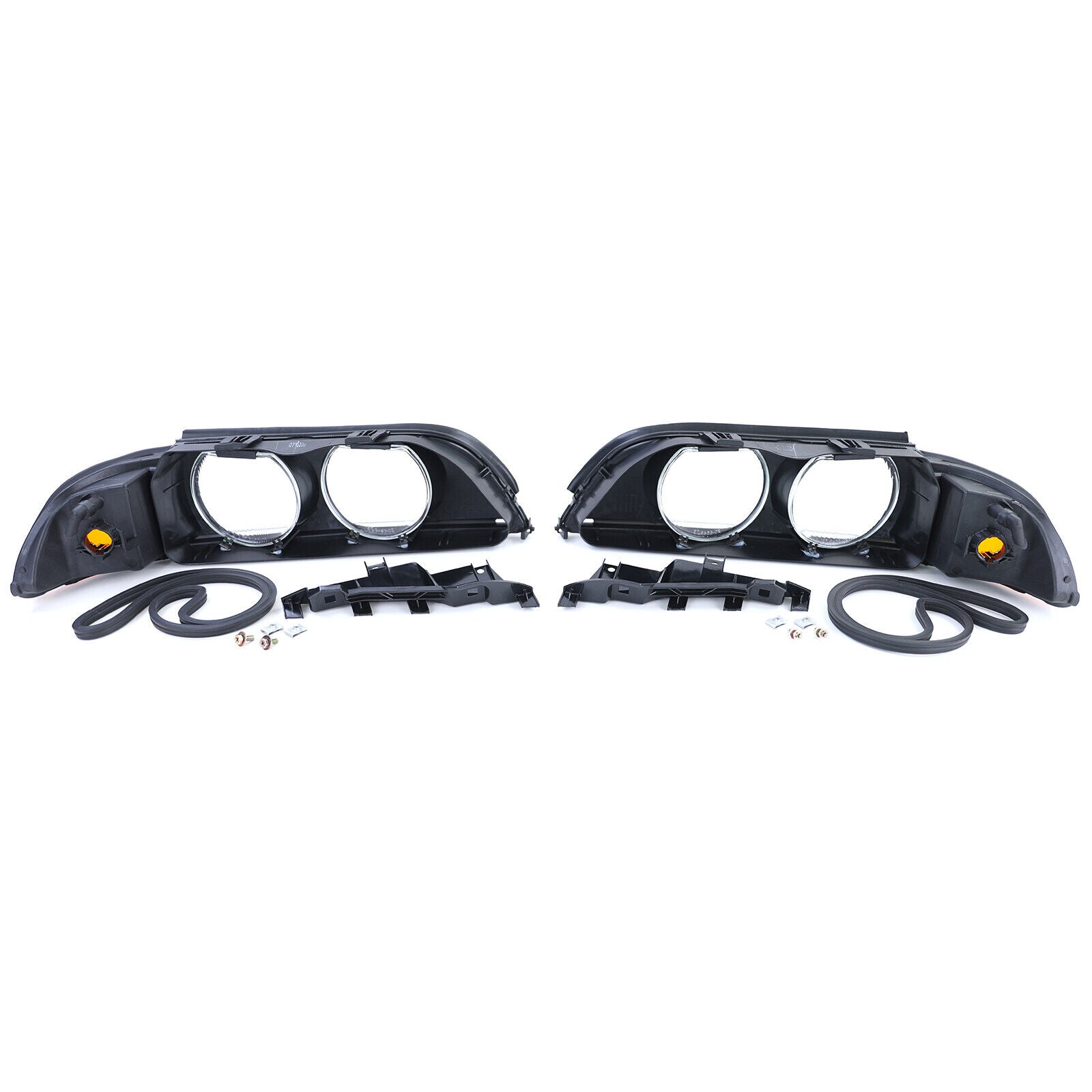 Coppia lenti faro sparse destra sinistra adatta per BMW Serie 5 E39 95-04- AUTOELEGANCERICAMBI