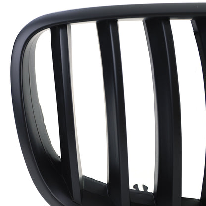 Griglia del radiatore sportiva Performance nera opaca aftermarket compatibile con BMW X5 E70 X6 E71 06-13