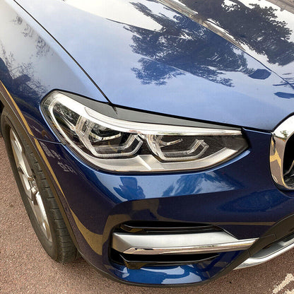 For BMW X3 G01 and X4 G02 bad look headlight panels glossy black 