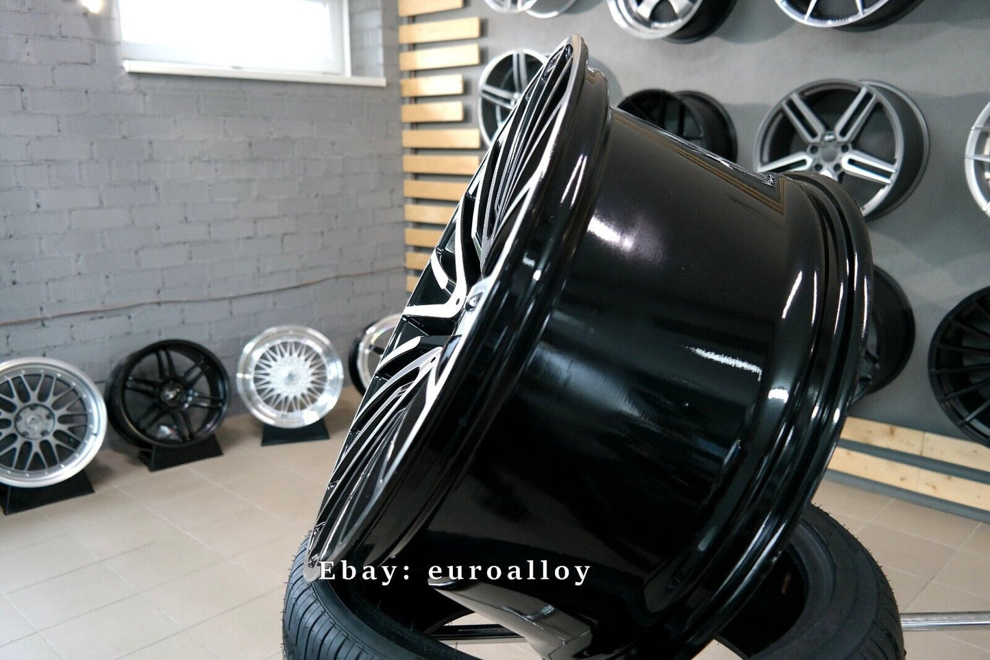Nuovo 22 inch 5x112 Stile AMG Multi Raggi Nero Ruote per Mercedes E S Classe
