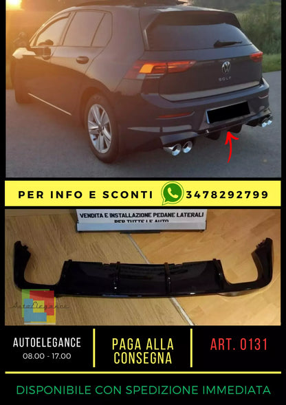 ✨✨DIFFUSORE ADATTO PER VW GOLF 8 2+2 LOOK R DESIGN SPORTIVO✨✨