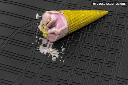 TAPPETI TAPPETINI AUTO IN GOMMA ADATTI PER FIAT PANDA 2003-2012